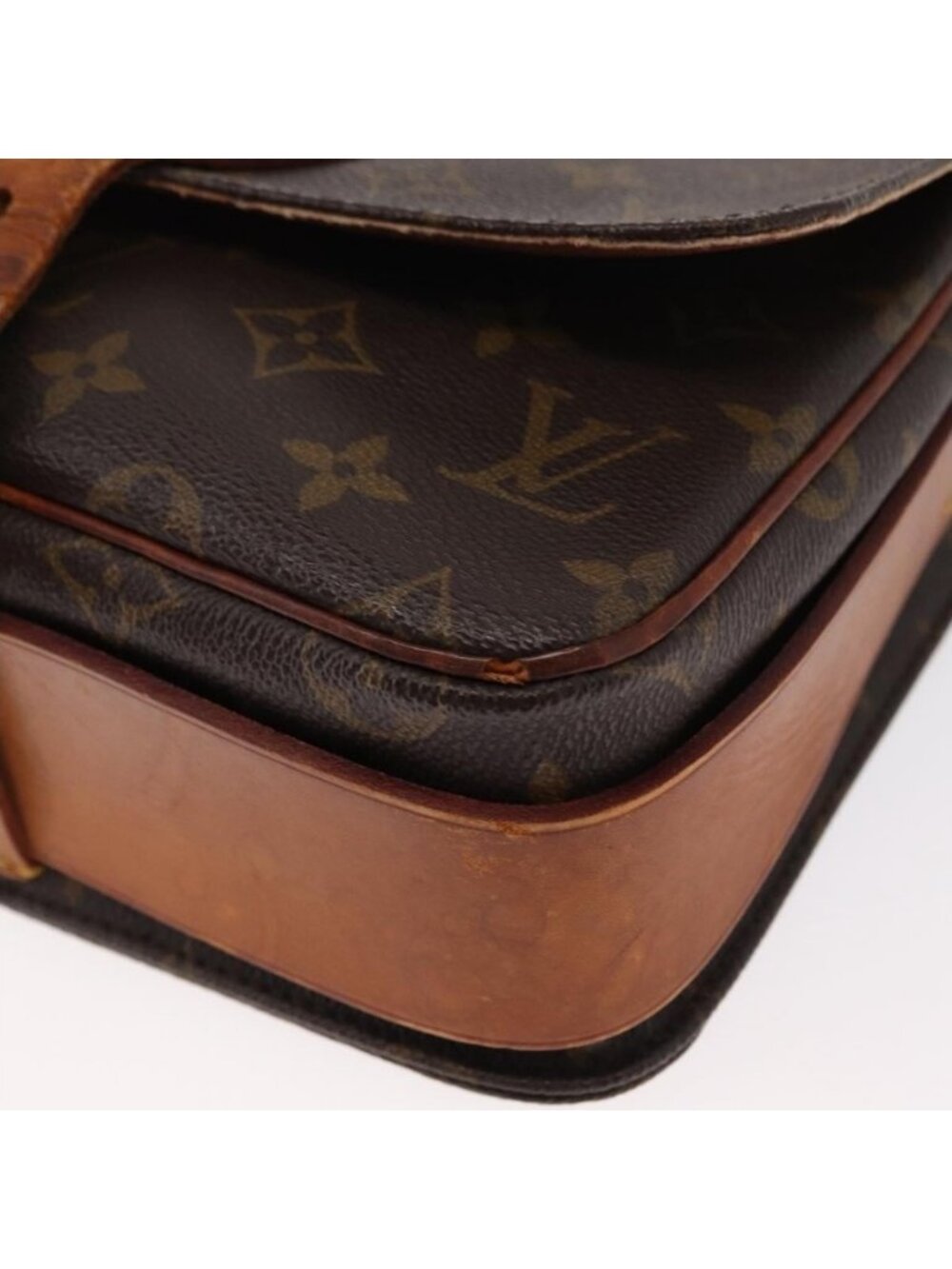 Authentic LOUIS VUITTON Monogram Cartouchiere MM Shoulder Bag M51253 LV - Picture 8 of 16